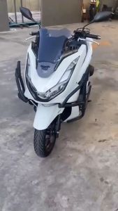 แคชบาร์ PCX 160 ปี 2024 เหล็กหนาแข็งแรงทำสีเพาเดอร์โค้ท