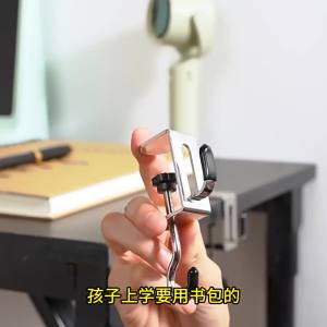 360° Rotatable Steel Table Hooks - Detachable Non-Destructive Installation for Office Desks School Dormitories