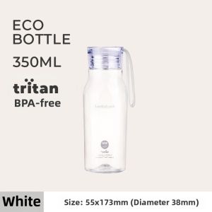 Portable Sport Water Bottle Lock N Lock Plastic Cups Womens Transparent Summer Tritan Carry on Bottle Korean Style Beverage Utensils