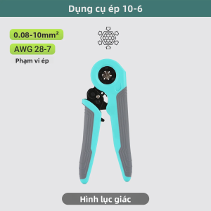 Bộ Dụng Cụ Bấm Đầu Cos Mini 28-7AWG Kìm Bấm Dây Điện Cho Ống Cos Bộ Kìm Ép Điện Bộ Cắt Đầu Dây Bằng Thép Carbon Dành Cho Thợ Điện