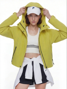 Water-resistant Hooded Short Jacket Women