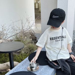 Childrens Cotton T-Shirt Boys Short Sleeve Half Sleeve round Neck Pure Cotton Summer Versatile Kids Clothing Baby Clothes