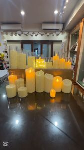 LED Swinging Candle Smokless Flameless Swing Candles Light Warm White Fairy Lights Lighting Night Lamp Wedding Birthday Party Decoration Lilin Lampu