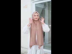 Pashmina Dagu Jersey / Pashmina Instan Dagu Malaysia Muslim Jilbab Wanita Kerudung