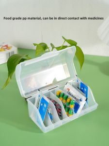 Portable Seven Grids Medicine Box Compact Drug Organizer Storage Case Home Use Medicine Cabinet YAMADA Brand Japanese Made