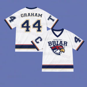Áo Thun Nam Cổ Chữ V Tay Ngắn 2026 Off Campus Briar University Jersey Graham 44 22 Di Laurentis 66 Tucker46 Quick Dry Polyester Motorcycle Tee