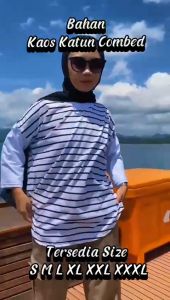 Baju Atasan Wanita Jumbo Nikita: Blouse Bahan Kaos Katun Combed & Mix CVC