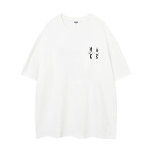 เสื้อยืดคอกลมแขนสั้นสีน้ำเงินเข้ม ทรงหลวม สำหรับผู้ชายและผู้หญิง แฟชั่นลำลอง ใส่ไปทำงานได้ สวมใส่สบาย ระบายอากาศได้ดี