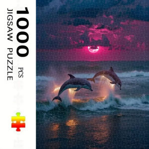 Kayou | 500 PCS Jigsaw Puzzle Dolphin Theme Perfect for DIY Creative Fun with FamilyGift teasing Toy