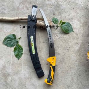 Cưa gỗ cưa cành cầm tay lưỡi cong TOLSEN 31046 350mm thép SK5 xử lý nhiệt móc treo tiện dụng- Tiêu chuẩn Châu Âu
