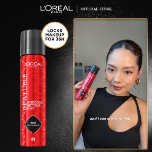 NEW LOreal Paris Infallible 3-Second Setting Mist - Locks makeup for 36h of long wear with no transfer no marks no stickiness
