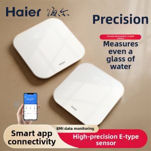 Haier | Haier Intelligent Rechargeable Body Fat Scale High Precision Health Electronic Scale for Fitness Weight Loss Essential in Dormitory