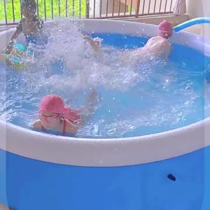 สระน้ำ เด็ก สระว่ายน้ำใหญ่ สระน้ำ สระน้ำขอบตั้ง ไม่ต้องสูบลม ใส่น้ำแล้วเล่นได้เลย Childrens Swimming Pool สระน้ำกันลื่น อ่างน้ำเด็ก ของเล่นเด็ก