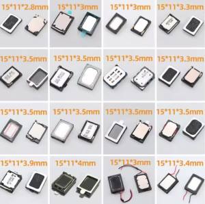 2PCS 15x11x3.5mm Rectangle MP3 Speaker Tin Foil Loudspeaker Compatible With Sony Huawei Xiaomi Samsung For Tablet Phone
