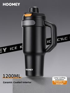 HOOMEY | Insulated Thermal Mug Ceramic Inner Large Capacity