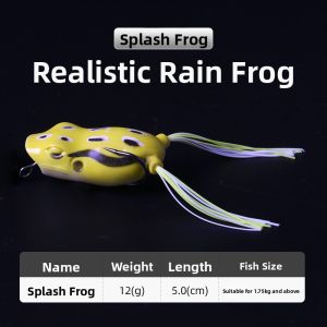 TRY&V | Cwanglure Far Casting Strong Fishing Blackfish Special Lure Modification Bionic Shiny Frog Artificial Bait For Ocean River Lake