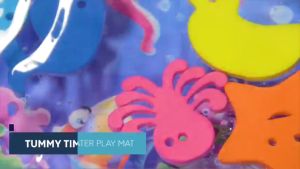 Childrens Inflatable Pat Pad Water Play Mat Inflatable Baby Mat Water Pad PVC Ocean Fish Water Pad Toy Cushion Gift for Infants Toddlers Boys Girls Round Play Mat