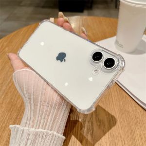 เรืองแสงนีออนกันกระแทกโปร่งใสสําหรับiPhone 16 15 14 Plus 13 12 11 Pro MaxสีCandy Slim SoftซิลิโคนTPU Cover