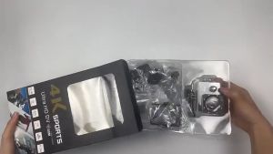 Kamera Aksi Remot Tahan Air 4K 1080p Mikro SD