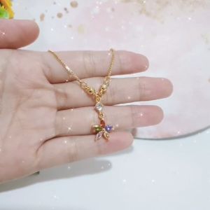 BARU KALUNG WANITA XUPING PERMATA PILIHAN WARNA/COD