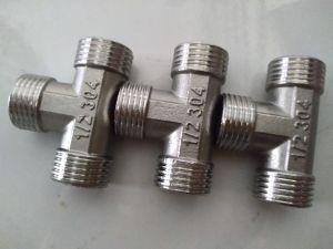Tê inox ren ngoài NỐI inox 3 đầu ren ngoài
