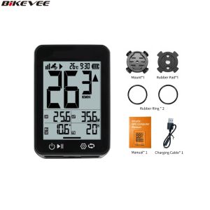 New 2.4 LCD Screen Wireless GPS Bike Computer MTB Road Bicycle Computer Speedometer Odometer with Auto Start/Stop/Backlight