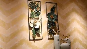 FFALL  [COD] Wall Decors For Living Room 2PCS American Creative 3D Three-Dimensional Leaf Iron Art Wall Decoration Wall Decoration Creative Metal Leaf Wall Decoration Restaurant Living Room Home Aisle Wall Atmospheric Iron Art Pendant