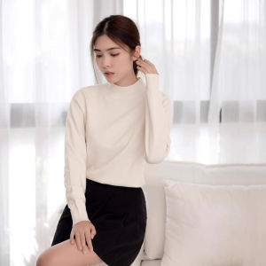 COD [Ban Linger] 2025 Popular Skin-friendly Simple Classic Versatile Wool Sweater Bottom Sweater Knitted SweaterGFDAGDA