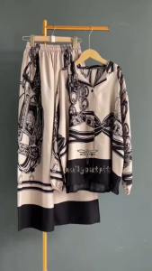Set Kemeja Celana Outfit Kekinian Setelan Baju Kemeja Dan Celana One Set Rayon Terbaru
