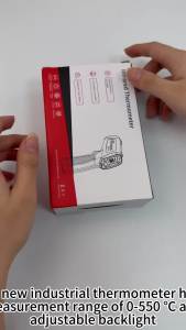 Nhiệt Kế Kỹ Thuật Số Cầm Tay CX6052 -50 ° C-550 ° Màn Hình Đèn Nền Laser C Laser Nhiệt Kế Ô Tô Ngoài Trời Nhà Bếp Công Nghiệp