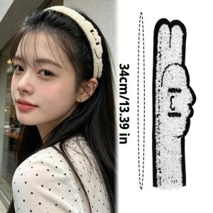 4Pcs Cute Long Strip Animal Sausage Dog Bangs Stickers Reusable Hair Styling Patch for Washing Face Skincare Ponytail Hair Accessories