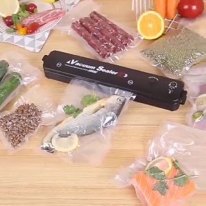 Automatic Sealing Machine Plastic Packaging Food Vacuum Sealer Portable Home Kitchen Food Plastic Sealing Machine