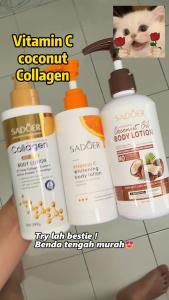 SADOER Body Whitening Cream Skin Care Collagen Milk Bleaching Face Skin Whitening Moisturizing Body Lotion Skin Lightening Cream