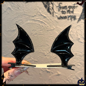 Halloween Bat Wings Headwear Womens Festive Atmosphere Costumes Party Photo-taking Devilish Side Hair Clips Fashionable Hair Accessories