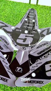 NEW DESIGN DECAL KLX GORDON PREMIUM TEBAL 3M TRAIL/SUPERMOTO FULL BODY BEBAS REQUEST