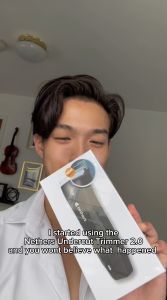 Nethers Undercut Groin Trimmer Replaceable NetherSafe Ceramic Blades Waterproof 90mins Battery Bovem