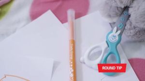 MAPED - Kéo không đứt tay cho trẻ em 12cm (hoàn toàn làm từ nhựa) [Chính hãng]