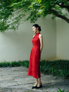 ชุดกี่เพ้าจีนสีแดง ชุดแต่งงาน ชุดกี่เพ้าจีน ชุดกี่เพ้าจีนสีแดง ชุดกี่เพ้าจีนฤดูร้อน ชุดกี่เพ้าจีนฤดูใบไม้ผลิ ชุดกี่เพ้าจีนฤดูใบไม้ร่วง ชุดกี่เพ้าจีนฤดูหนาว