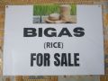 BIGAS for Sale Signages Laminated A4 Size waterproof. 