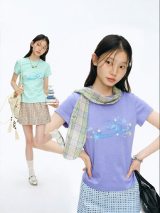 JNXS | Cool Ice Skin Ocean Print T-Shirt