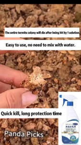 Kills the entire termite nest with 1 spray Termite Killer Spray 500ml Extended effect 50 times infection power White ant killer Non-toxic and safe for people.Racun anai anai paling kuat 白蚁药水 Ubat anai anai terbaik Racun anai anai terbai