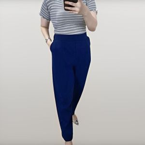 Celana luna basic pant polos jumbo Hitam scuba