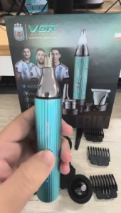 VGR V-630 4-In-1 Multifunctional Grooming Kit For Men With IPX6 Waterproof And USB Charging