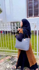 NEW PRODUK TAS TOTE Bag Anak Muda Simply Stylish Wanita Mahasiswa Kuliah Jalan Jalan Motif OWL