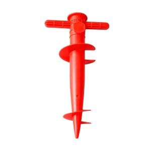 1/2Pcs Summer Umbrella Base Adjustable Plastic Sun Beach Patio Sand Ground Fixing Tools Anchor Stand Spike Auger Keep Holder