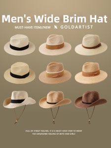 GOLD ARTIST | Extra Large Wide Brim Panama Hat Sun Protection