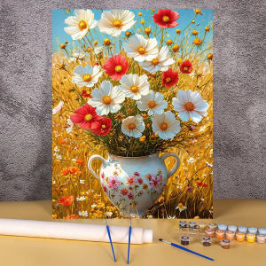Tranh Tô Màu Acrylic Theo Số Dành Cho Người Lớn Hoa Lan Trang Trí Tường Độc Đáo Quà Tặng - Tranh Sơn Dầu Hình Ảnh Để Trang Trí Phòng Ngủ