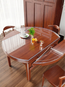 GANI | Oil-Resistant Wash-Free Clear Table Pad PVC for Large Round Tables