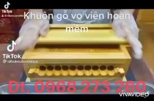 Dụng cụ vo viên tễ bằng gỗ Dụng cụ vo viên mật 16mm (3G)