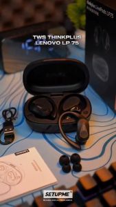 COD KIRIM CEPAT Lenovo TWS Earphone Bluetooth 5.3 HiFi Noise Reduction IPX5 300mAh LP75 / Headset Bluetooth Full Bass Tahan Air Tampilan Digital LED Nirkabel Kontrol Sentuh TWS Original Hedset Earbud Headset Handfree Super Bass HiFi Semua Iphone Android
